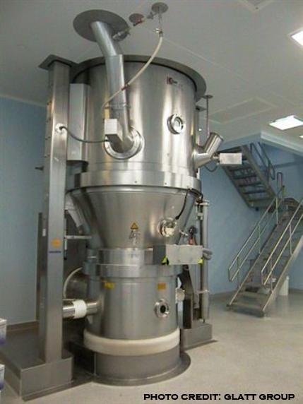 picture of a fluid bed granulator